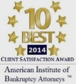 2014 The 10 Best Client Satisfaction Award | American Institute of Bankruptcy Attorneys