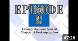 A Comprehensive Look at Chapter 13 Bankruptcy Law