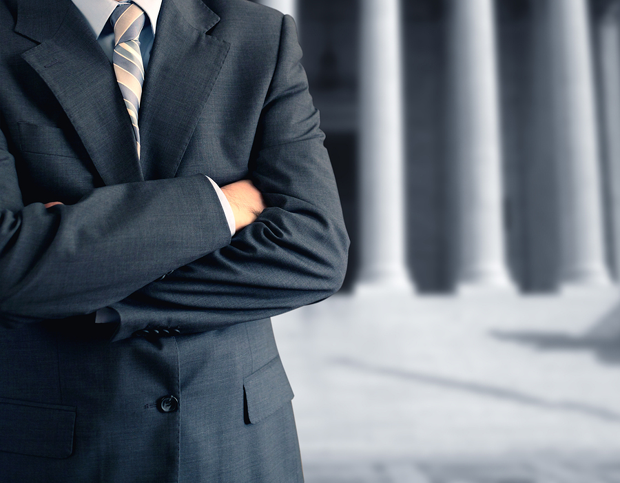 Man At Courthouse Man At Courthouse