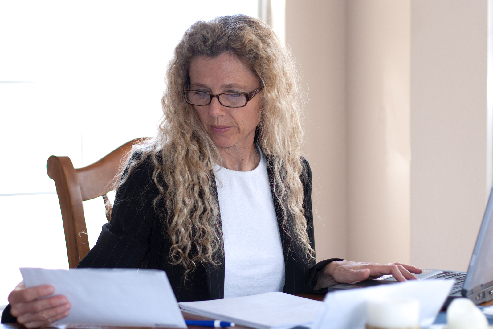 Woman Worried About Bills Woman Worried About Bills