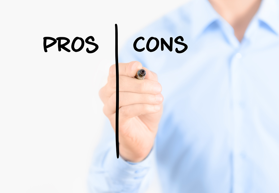 pros and cons man making decisions 